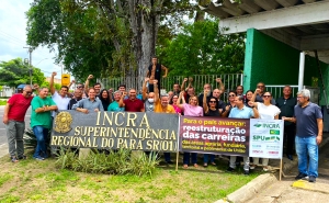 Servidores do Incra no Pará / Belém dando prova de sua atuação na defesa da categoria e do órgão 