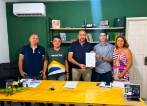Grupo de lideranças do Incra/RN se reuniu com o deputado Sargento Gonçalves (PL-RN) em busca de apoio 