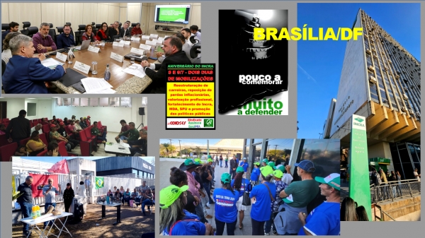 EM BRASÍLIA, SERVIDORES E MOVIMENTOS SOCIAIS “COMEMORAM” ANIVERSÁRIO DO INCRA COM MANIFESTAÇÃO E FECHAMENTO DA SEDE NACIONAL E SUPERINTENDÊNCIA REGIONAL