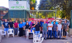 NO ESPÍRITO SANTO, SERVIDORES FAZEM PIQUETE E PARALISAM ATIVIDADES NA SUPERINTENDÊNCIA REGIONAL NA SEMANA DE ANIVERSÁRIO DE 54 ANOS DO INCRA